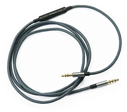 Cavo compatibile con cuffie Audio-Technica ATH-M50xBT, ATH-SR50BT, ATH-ANC9, ATH-ANC7B, ATH-SR5BTBK, ATH-S700BT, microfono controllo volume remoto per Android Samsung Galaxy Xiaomi, Huawei