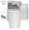 cubex professional 500 Bicchieri in cartoncino da 75 ML Bianchi, per Caffè, Acqua, Bevande Calde e Fredde, 100% Riciclabili