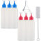 Squeeze Bottles, Writer Bottle for Cookies Icing Sugar Decorating/Cake Biscuit Pancake Food Coloring, BPA-FREE Baking Tools Arts Crafts Kit Applicator Bottles with Brush Funnel, 60mL 6pcs