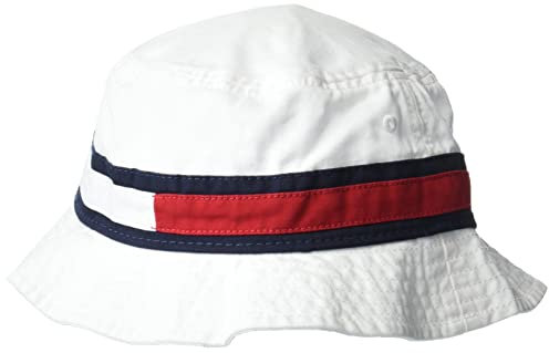 Tommy Hilfiger Herren Fischerhut, schneeweiß, large