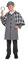 HENBRANDT Children’s Great Detective Fancy Dress Costume Boys and Girls Outfit for Kids (Age 4-6)
