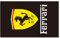 Rennwagen-Dekoration, Flagge für Ferrari-Banner, 91 x 152 cm, Polyester mit 2 Messingösen, lebendige Farben, HD-Druck, Ausstellung, Rennen, Autofans, Veranda, Garagendekoration (schwarz)
