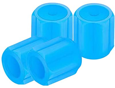 KAREN66 4 Stück Leuchtend Ventilkappen Auto Universelle Fluoreszierende Reifen Ventilkappen PKW Fahrrad Motorrad Ventildeckel (Blue, One Size)