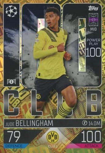 Topps Match Attax Extra 2022/23 Jude Bellingham Carte 100 Club