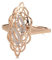 YAHOYA Heißer Luxus 585 Roségold Frauen Ring Natürlicher Zirkon Hohle Blume Ethnische Braut Eheringe Trend Täglicher Vintage-Schmuck