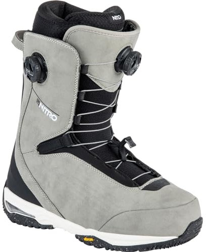Nitro Herren Chase Dual Boa, All Mountain Freeride Freestyle Premium Boot Snowboardboot, Stone, MP 32.0 // EU 48 // US 14