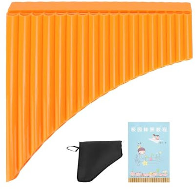 Panflöte, C-Taste Panflöten mit Bunte Pappe Tragetasche, Leicht zu Erlernen ABS Holzblasinstrumente Panflötenmusik Holzblasinstrumente Traditionelle Musikinstrumente Für Kinder Erwachsene Anfänger