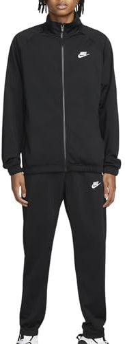 Nike Men's Tracksuit M Nk Club Pk Trk Suit, Black/White, FB7351-010, XL