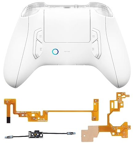 eXtremeRate VICTOR X Remap Kit per Xbox Series X S Controller,6 Profili&Cover Posteriore&Grip&4 Tasti Posteriori per Xbox Series X S Joystick Model 1914(NON Include Controller)-Bianco