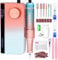 Saviland Nail Drill: Electric Nail Drill Machine 35000RPM Nail Drill Kit Professional Portable Nail File Gradient Color Nail Files and Buffers Salon Use Manicure Pedicure