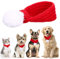 Naler Hunde Weihnachten Schal Weihnachtskostüm Hundekleidung Haustier Weihnachtsschal Weihnachts-Schal Rot Hundekostüm Klein S