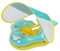 Rismise Baby Schwimmring mit abnehmbarem sonnendach Baby Schwimmreifen Schwimmhilfe Baby verstellbare Schultergurte Schwimmtrainer Baby aufblasbarer Baby Swimming Float für Baby ab 3-36 Monate