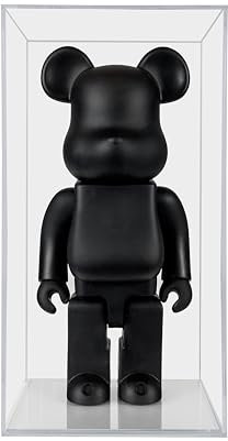 SONGLECTION Montagefreie Acryl-Vitrine für Bearbrick 400%, dauerhaft montierte, staubdichte Vitrine, UV-Schutz, 3/5 mm Dicke (transparenter Boden)