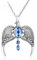 XLTEAM Neutrale Halskette Anhänger Ravenclaw Lost Tiara Krone Blau Kristall Krone Anhänger Magie Schule Kette Film Verstellbar Schmuck Geschenk Geburtstagsgeschenke