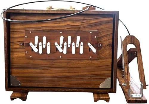 Shruti Box Surpeti Großes Fußpedal, 440 Hz, 13 Töne, Teakholz, Musikinstrument