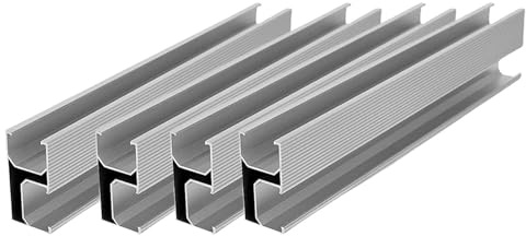 Support de montage pour panneau solaire – Supports de montage solaire, support de toit solaire | Crochets de toit photovoltaïques stables et légers, rail de montage en d'aluminium pour montage