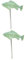 CAXUSD 2St Koi-Skulptur Pfähle für Fischrasen draussen Ozeandekorationen Aquarium-Dekor gartendekoration Garden Decor Tiere Meeresdekor Kunstharz-Koi-Handwerk Fischpfahl für den Garten