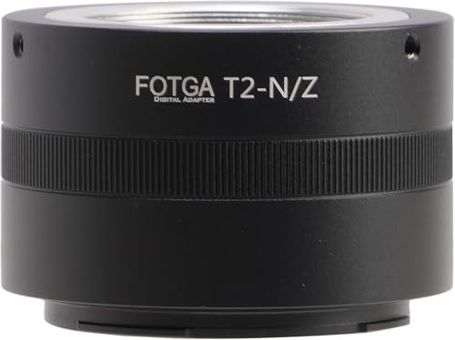 Hersmay T2-Nikn Z Objektivadapter für T2 T Mount Objektiv für Nikon Z Mount Z8 Zf Zfc Z5 Z6 Z7 II Z6II Z7II Z9 Z50 Z30 Spiegellose DSLR Kamera