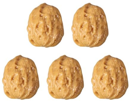 JSGHGDF 5 Stück künstliche Nahrung Nussbaum Wasser Snack Tasse Zugang Schale Wohnkultur