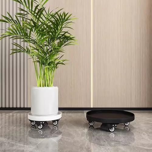 Carrito rodante resistente para plantas con ruedas para macetas al aire libre, soporte para macetas con ruedas, 30 cm