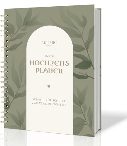 BIROYAL Hochzeitsplaner Deutsch, Wedding Planner mit Checklisten, Zeitplan | Hochwertiges Hardcover & Ringbindung, 160 Seiten 120g Papier, Organizer für Eure Trauung, Tolles Verlobungsgeschenk, DIN A4
