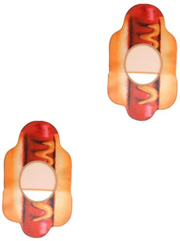 BESTYASH 2stücke Lustiger Hot Dog Hut Für Erwachsene Einzigartiger Für Themenpartys Kostüme Und Veranstaltungen Lustige Food-kopfbedeckung Für Pizza Und Grillpartys
