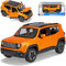 alles-meine.de GmbH Jeep Renegade SUV Orange Ab 2014 1/24 Modell Auto mit individiuellem Wunschkennzeichen