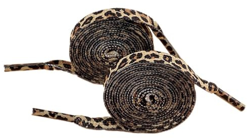 Beojonvy Cordones de Leopardo 120cm/141cm – Repuesto para Zapatos Deportivos Zapatillas de Correr y Zapatos de Ocio