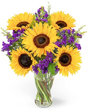 Beautifully Hand-Arranged Fresh Sunflower Bouquet: Delivered for Birthdays & All Occasions!