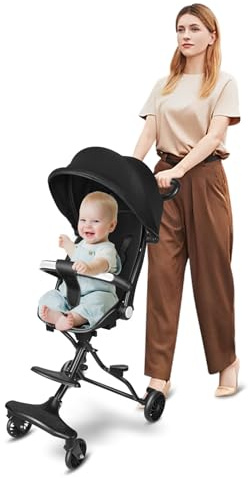 homewell Baby Kinderwagen klappbar, Buggy Kinderbuggy Faltbar mit Sonnendach, ab 6 Monate bis 22 kg, Einhändig Klein Zusammenklappbar
