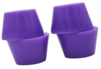 MERIGLARE 4 Piezas Longboard Bushing para Patinetas Profesionales Bujes de Ejes de Repuesto Kit Completo con Absorción de Impactos en PU Fácil de Monta, PÚrpura