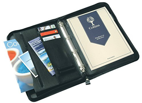 Collins Ringbuchmappe mit Reißverschluss, schwarz
