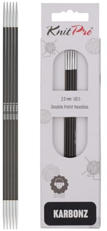 KnitPro Karbonz Double Pointed Needles 8 (20cm) | 2.00 mm