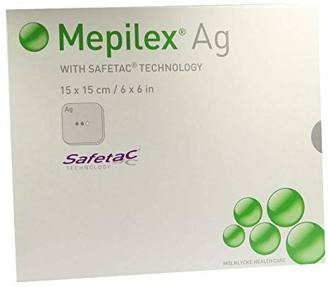 Mepilex Ag Schaumverband 15x15 cm Steril