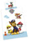 Herding Paw Patrol Bettwäsche-Set, Kopfkissenbezug 40 x 60 cm mit Hoteleinschlag, Bettbezug 100 x 135cm, Mit leichtläufigem Reißverschluss, Baumwolle/Renforcé, Bunt
