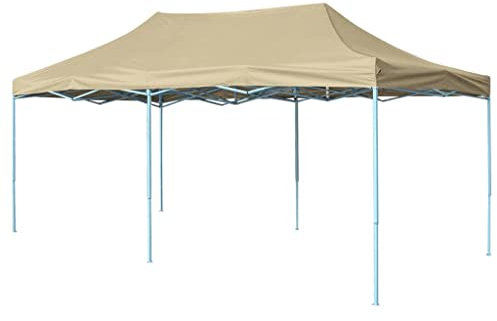 vidaXL Chapiteau Rétractable 3x6 m Blanc Crème Tonnelle Pavillon de Jardin