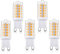 Baoming G9 LED Lampen 4 W, Warmweiß, 450 lm Ersatz für 40 W Halogenlampen, energiesparend, AC 220-240 V, 5 Stück