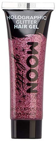 Holographic Glitter Hair Gel by Moon Glitter - 20ml - Pink