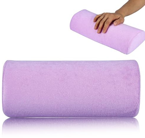 HURRISE Nail Art Rest Cushion, Salon Hand Rest Cushion, Detachable Hand Cushion Hand Beautymisc Pillow - Hand Holder Arm Rest Manicure Nail For Art Accessories Tool(Purple)