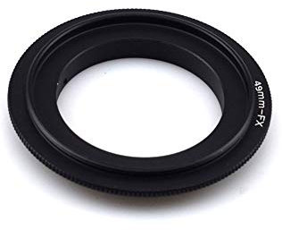 49mm-FX Retroadapter/49 to FX Makro Umkehrring Ring,Kompatibilität für FX Bajonett Kamera X-A20 X-A10 X-A3 X-A2 X-A1 X-T2,zum umgekehrten Anschrauben eines Objektivs für Makroaufnahmen
