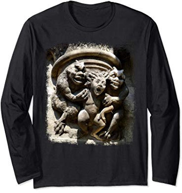 Wasserspeier der Kathedrale Notre Dame Langarmshirt