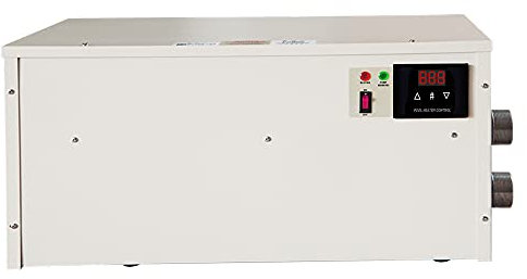 TGHY 380V Professionelle Elektrische Poolheizung Thermostat 45kW 36kW 30kW 24kW 21kW 18kW dreiphasiger digitaler Warmwasserbereiter für Oberirdischen Einbaupool Spa Whirlpool,36 kw