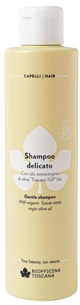 BIOFFICINA TOSCANA Mildes Shampoo mit nativem Olivenöl Toscano IGP bio. Local- Organic, Aiab Bio zertifizierte Bio-Kosmetik, Lav, Vegan, Nickel getestet, Dermatologically getestet, 200 ml