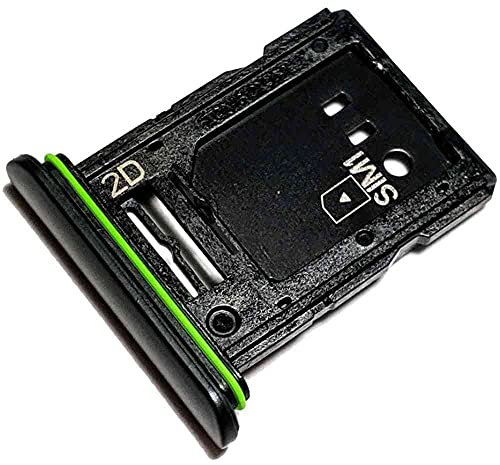 Tiroir Carte SIM et Support Micro-SD pour Sony Xperia 10 III (XQ-BT52), Piece de Remplacement Original, Noir