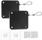 CAM2 Lot de 2 ferme-portes automatiques avec capteurs, sans trous, avec cordon de serrage, ferme-porte automatique pour fermer la plupart des portes (noir, 500 g)