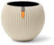 Capi Europe - Vase Boule Groove Colours - 30x25 - Beige - Ouverture Ø22 - Pot pour l'intérieur - BGVBG104