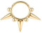 AROWRO 16G Spike Septum Ringe Septum Daith Tragus Schmuck Septum Clicker Nasenringe 8mm Daith Rook Ohrringe Daith Rook Helix Tragus Piercing Schmuck Edelstahl Gold