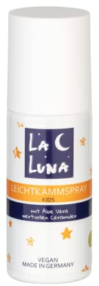 Leichtkämmspray für Kinder|Kein Ausspülen|Anti Ziep|Haarbruch,Spliss mit Aloe Vera|Intensive Pflege|Vegan|Haarpflege|Haarkur|Jungen Mädchen|Für jedes Haar|La Luna-150ml|Leave in Spray