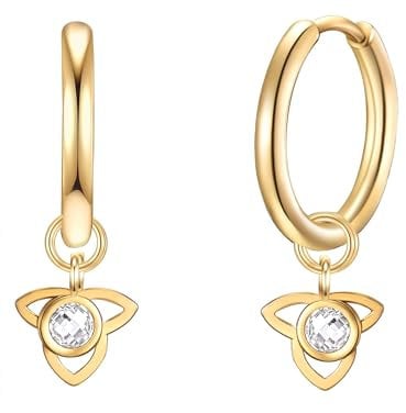 Eastside Damen Ohrringe aus Edelstahl mit Preciosa