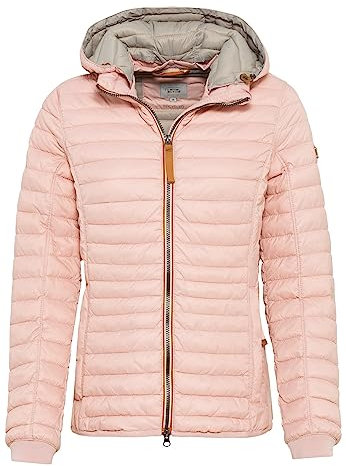 camel active Damen leichte Steppjacke mit Abnehmbarer Kapuze Rose, womenswear-46